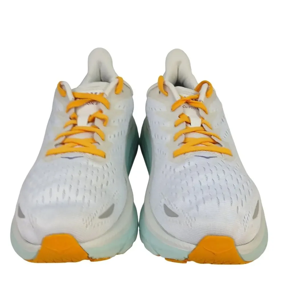 Hoka One One Women's SZ 10 Wide Clifton 8 Running Shoes Blanc De Blanc/White